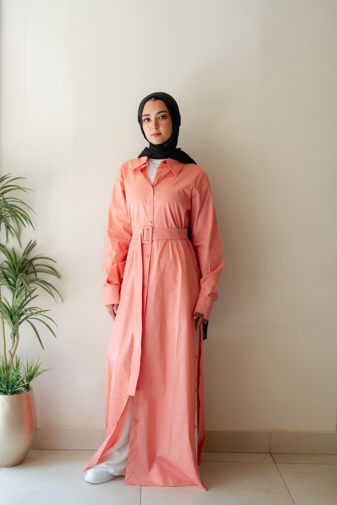 Double Side Buttons Dress