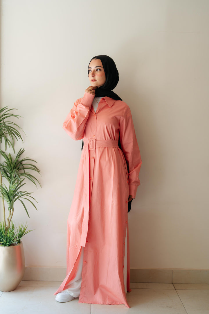 Double Side Buttons Dress