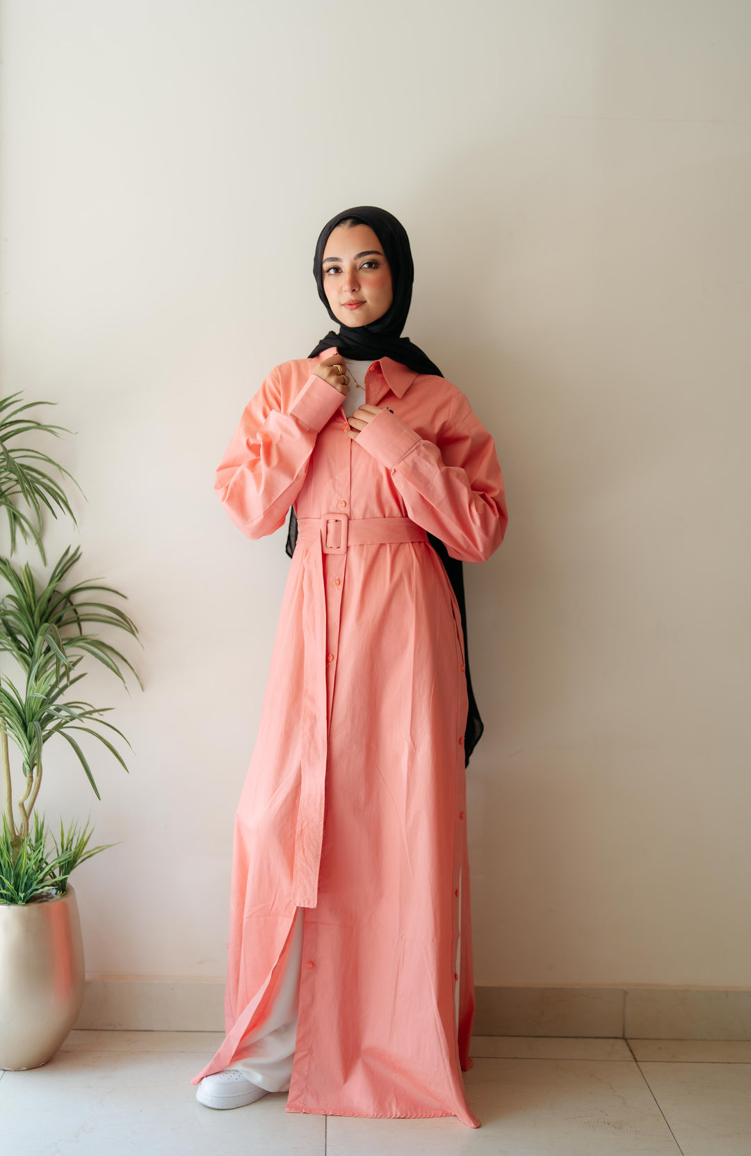 Double Side Buttons Dress