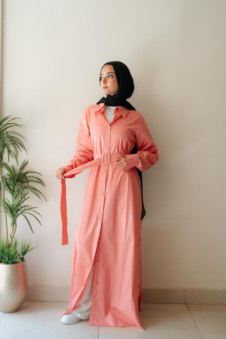 Double Side Buttons Dress