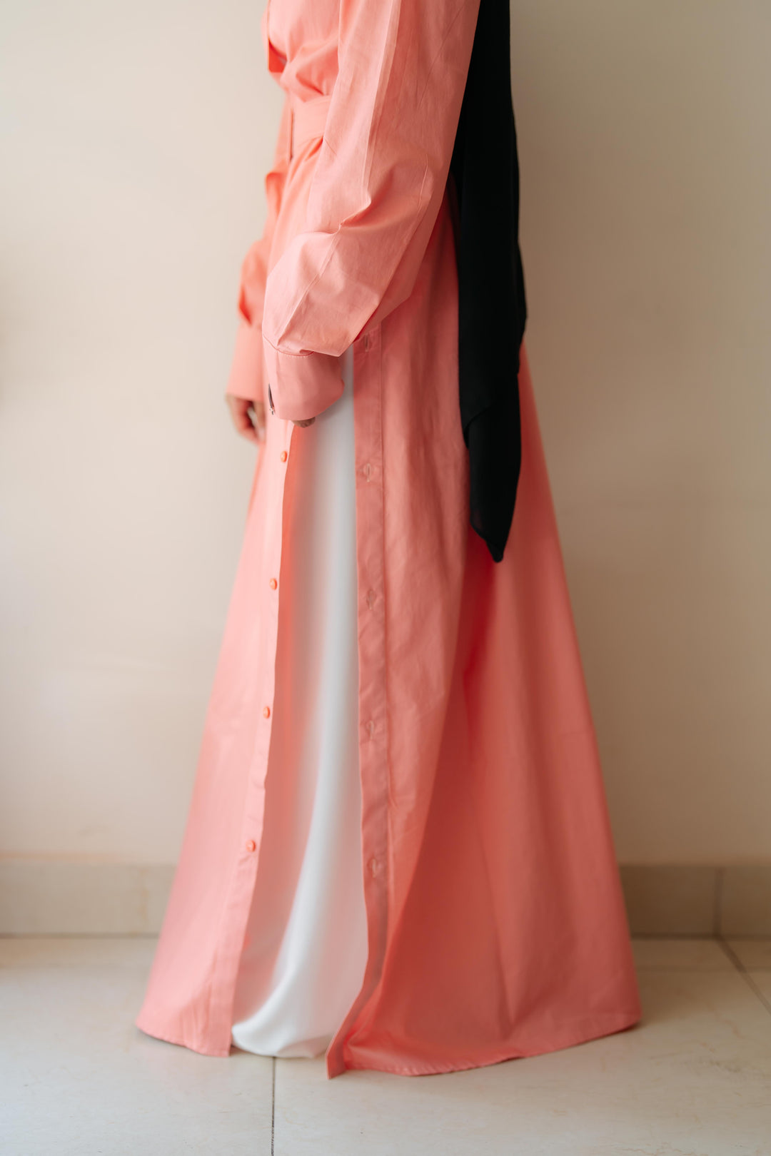 Double Side Buttons Dress