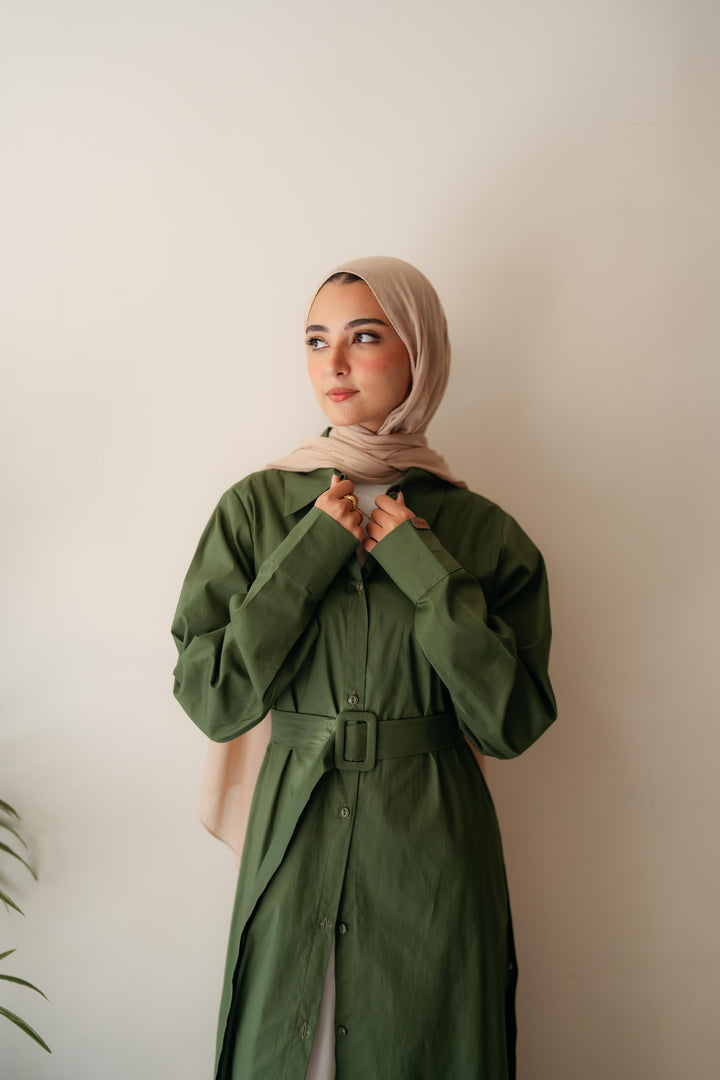 Double Side Buttons Dress