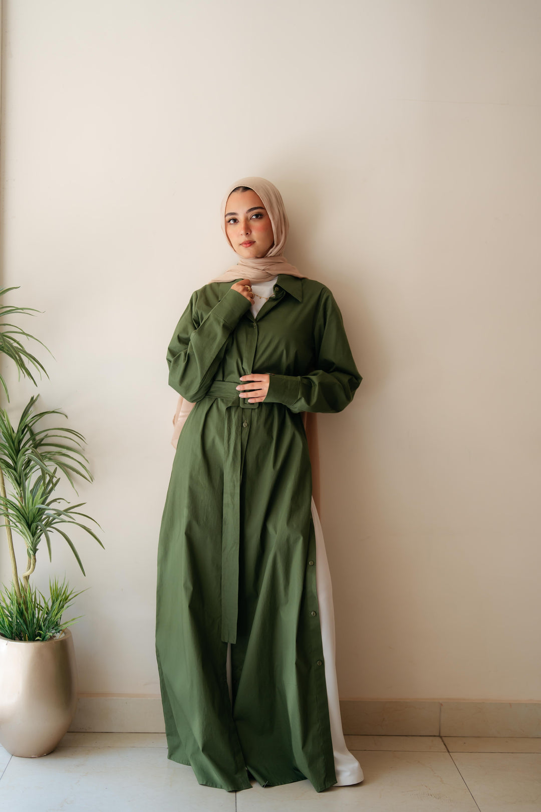 Double Side Buttons Dress