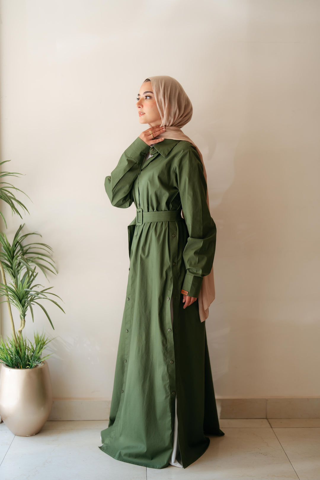 Double Side Buttons Dress