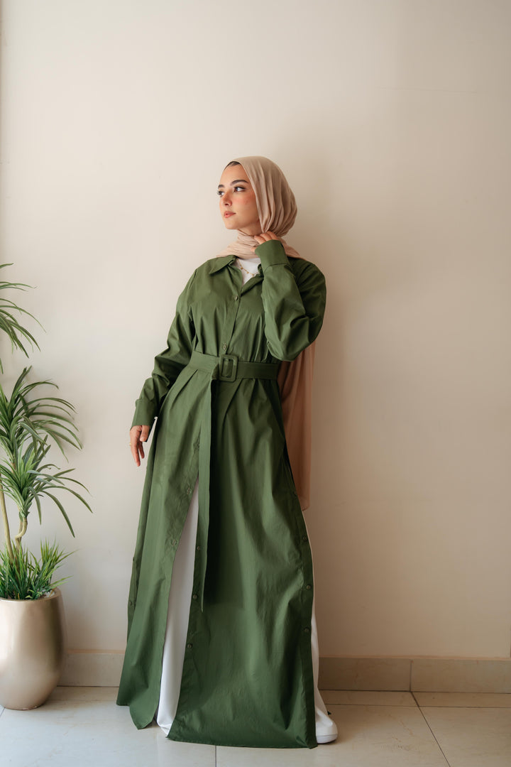 Double Side Buttons Dress