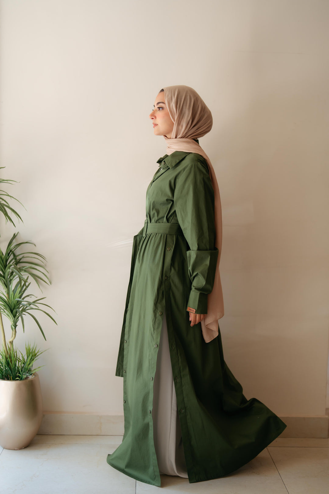Double Side Buttons Dress