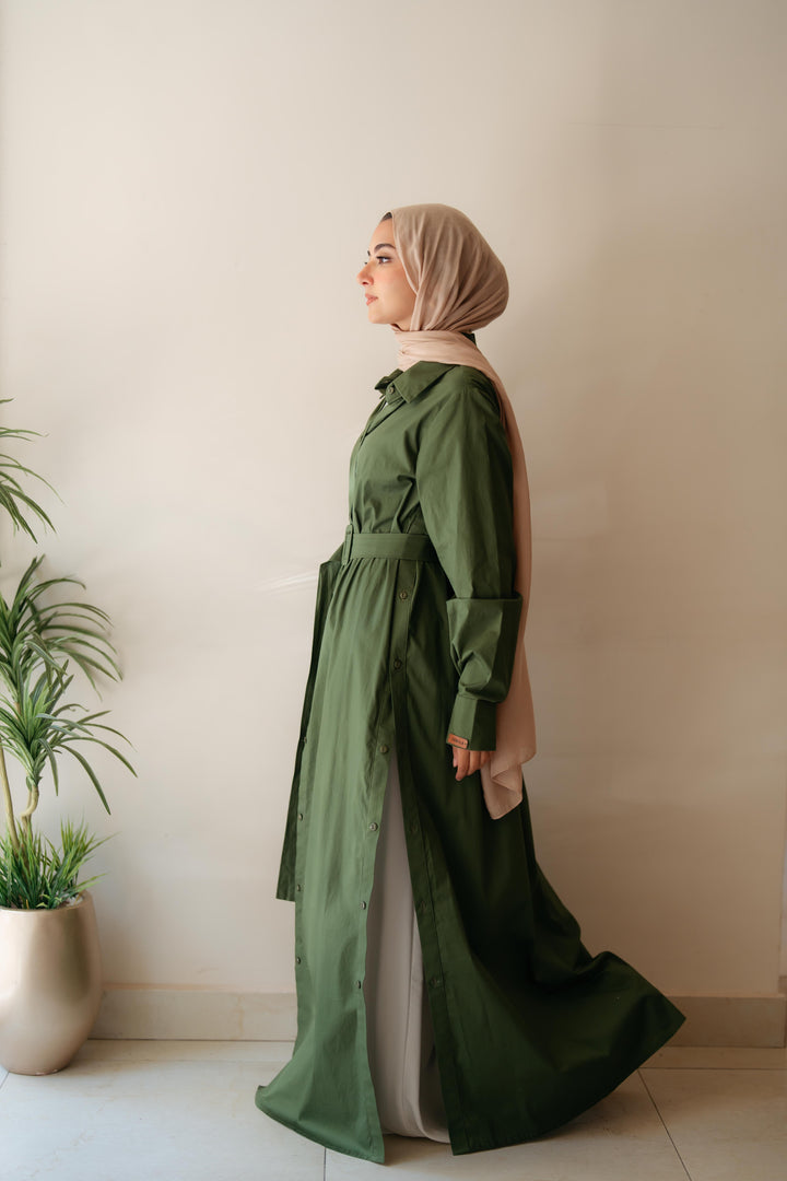 Double Side Buttons Dress