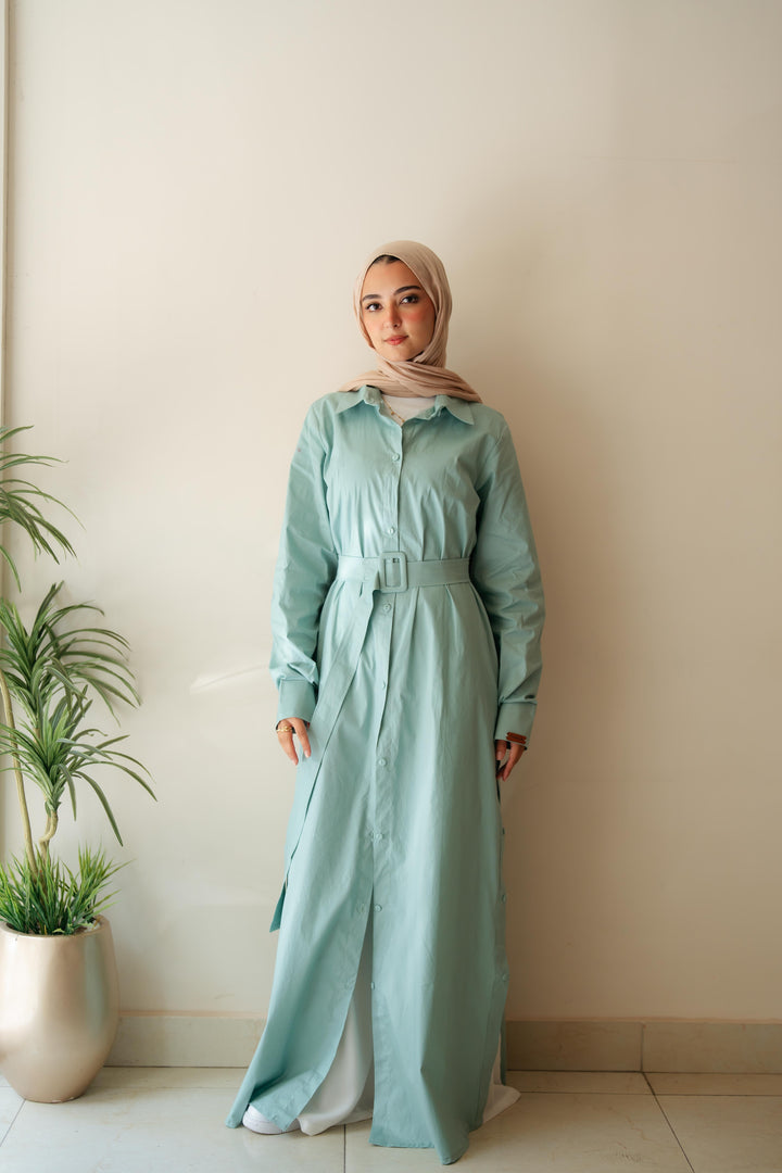 Double Side Buttons Dress