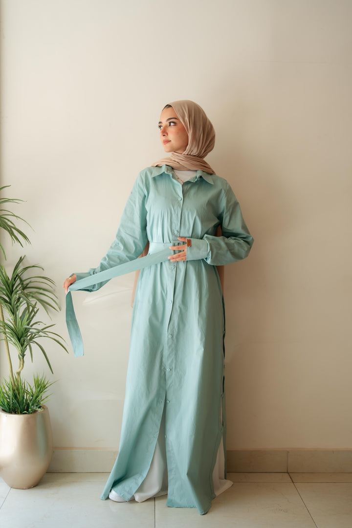 Double Side Buttons Dress