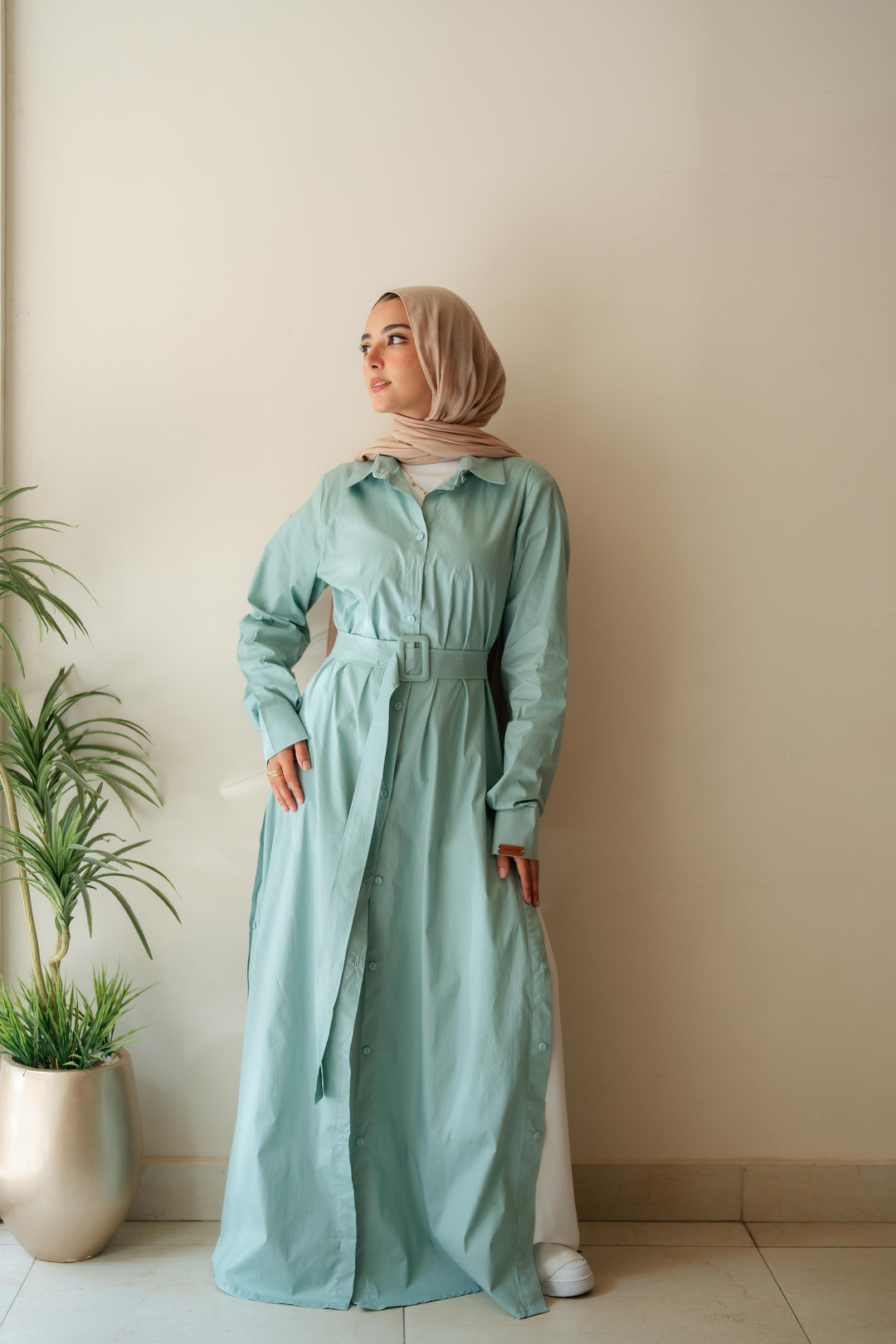 Double Side Buttons Dress