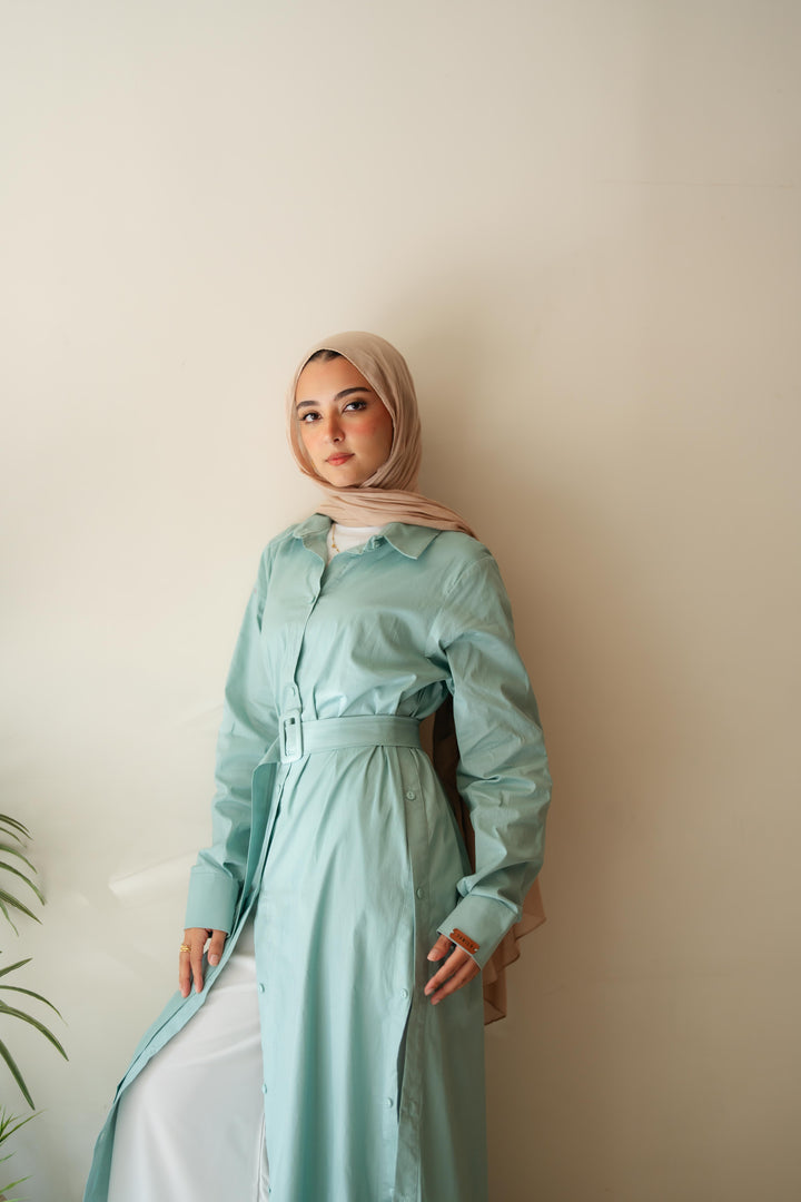 Double Side Buttons Dress