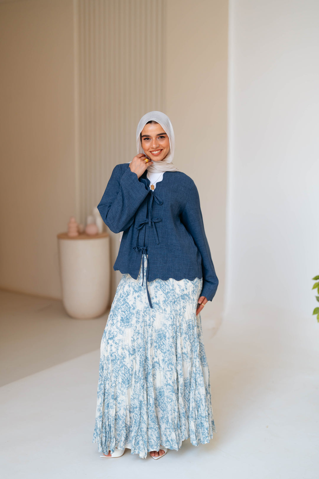 Soft Tie Blouse