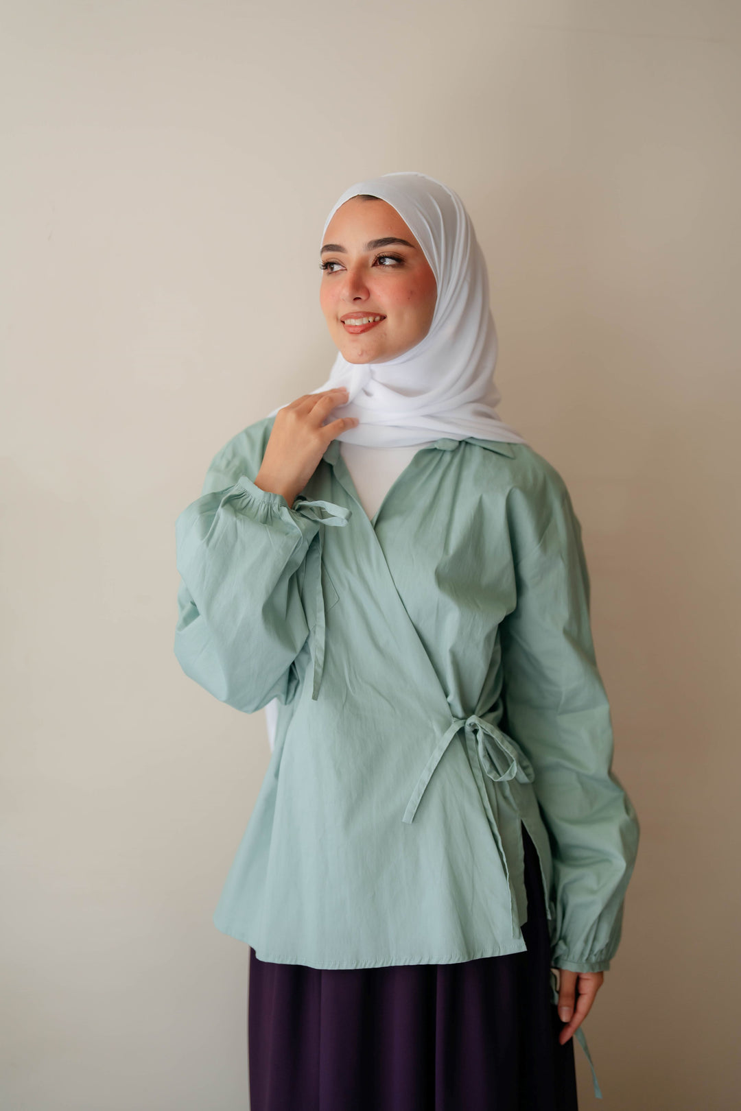 Cross Wrap Blouse