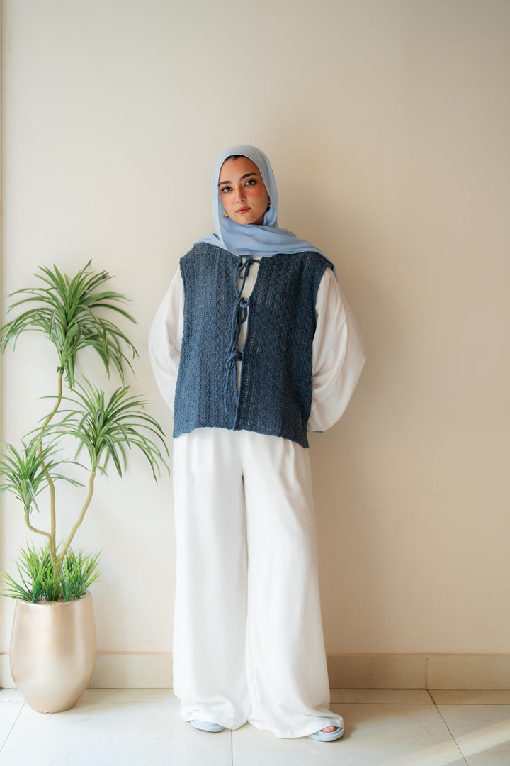 Summer knitted vest