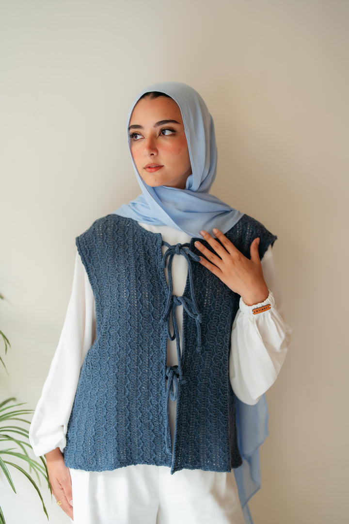Summer knitted vest