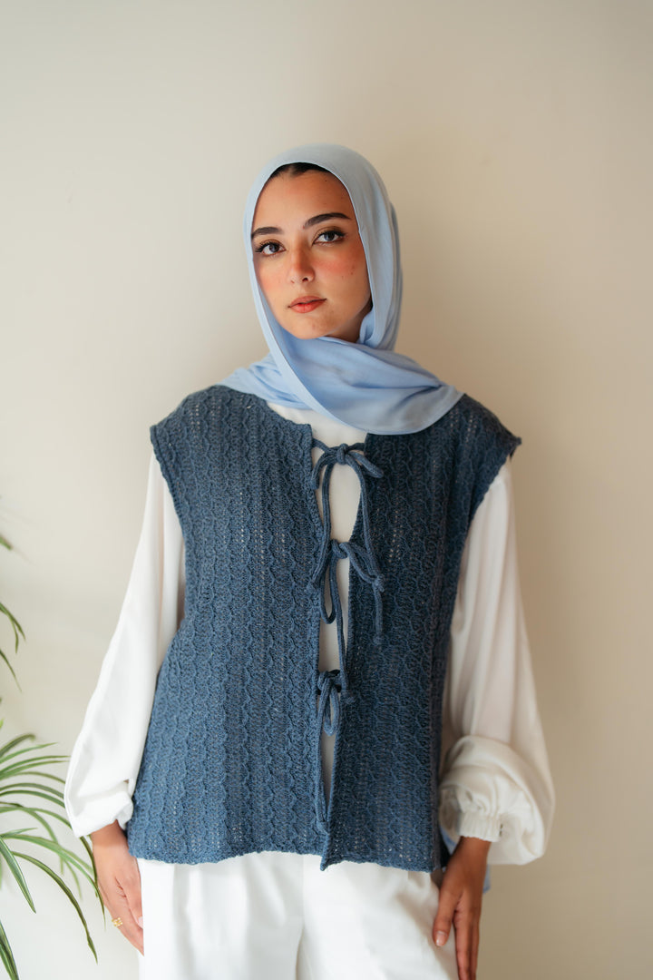 Summer knitted vest