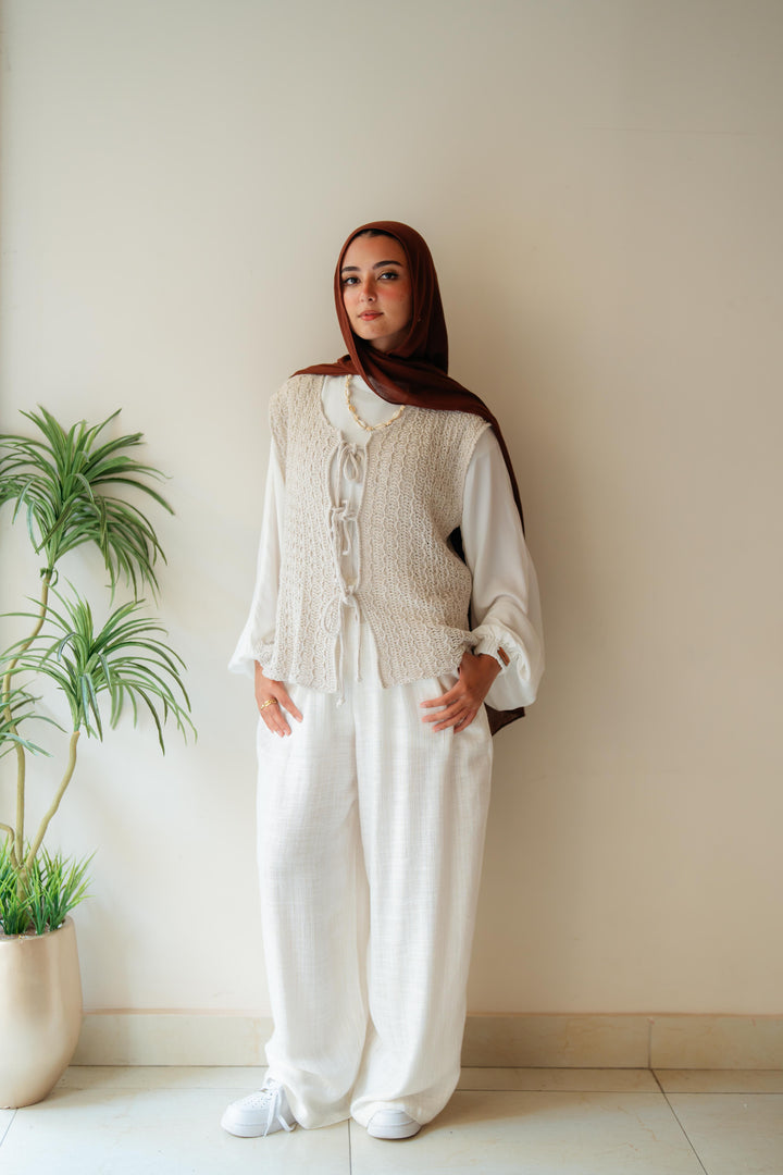 Summer knitted vest
