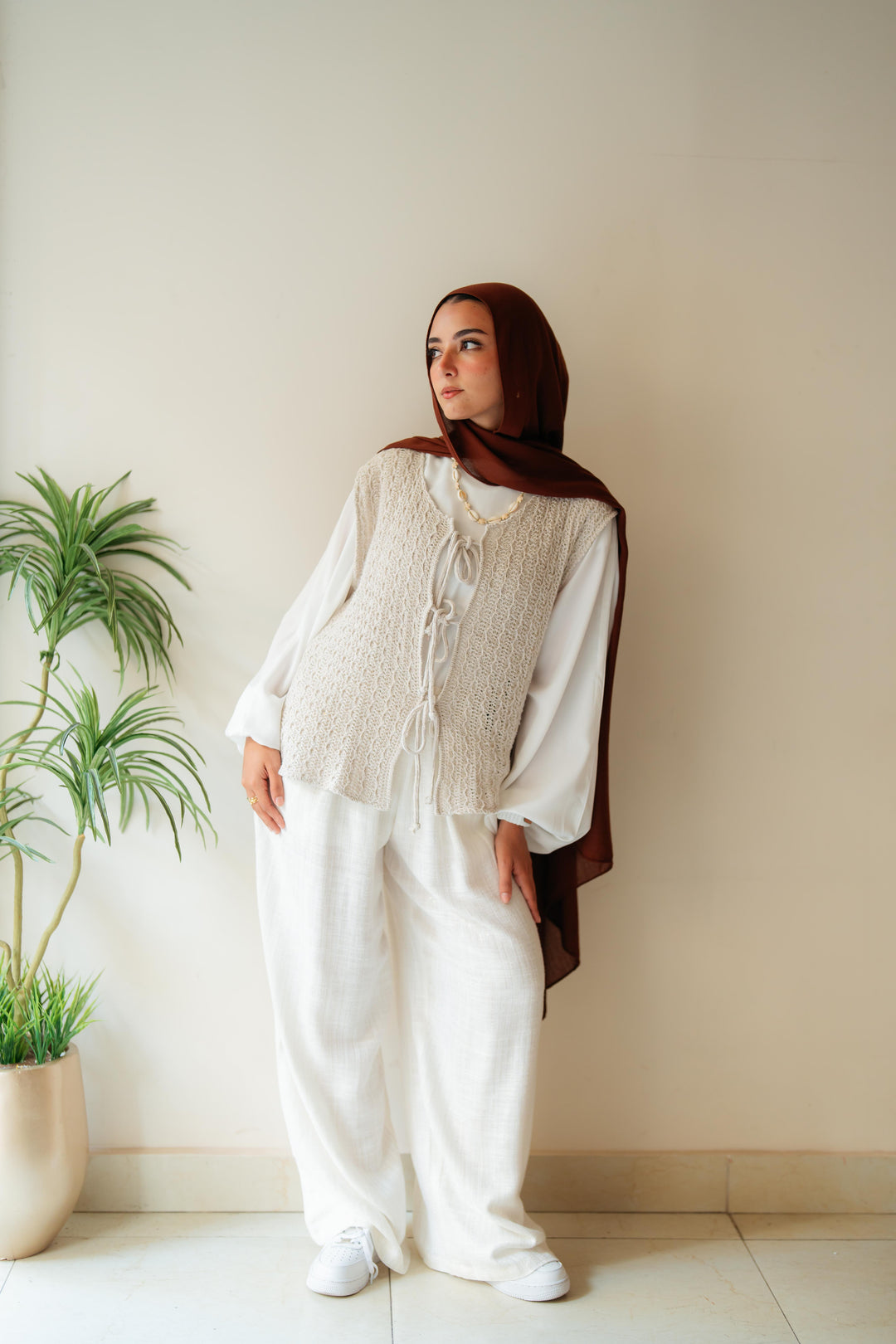 Summer knitted vest