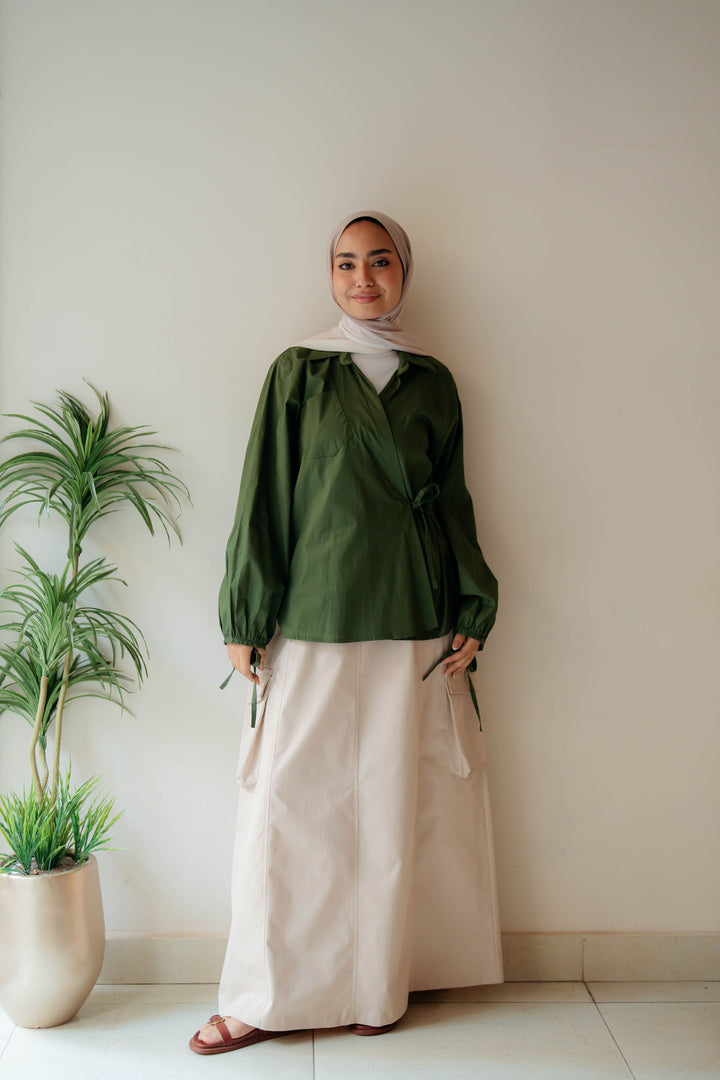 Cross Wrap Blouse