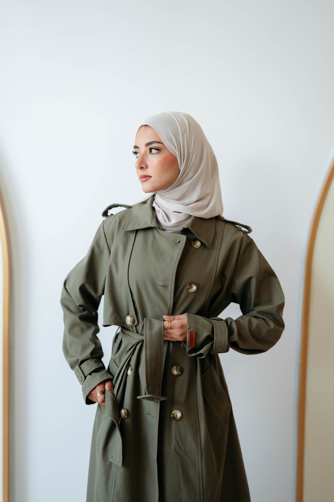 6 Buttons Trench Coat