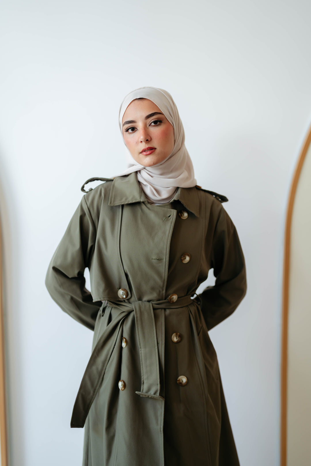 6 Buttons Trench Coat