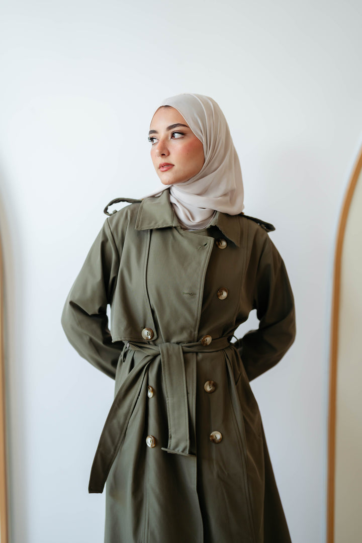6 Buttons Trench Coat