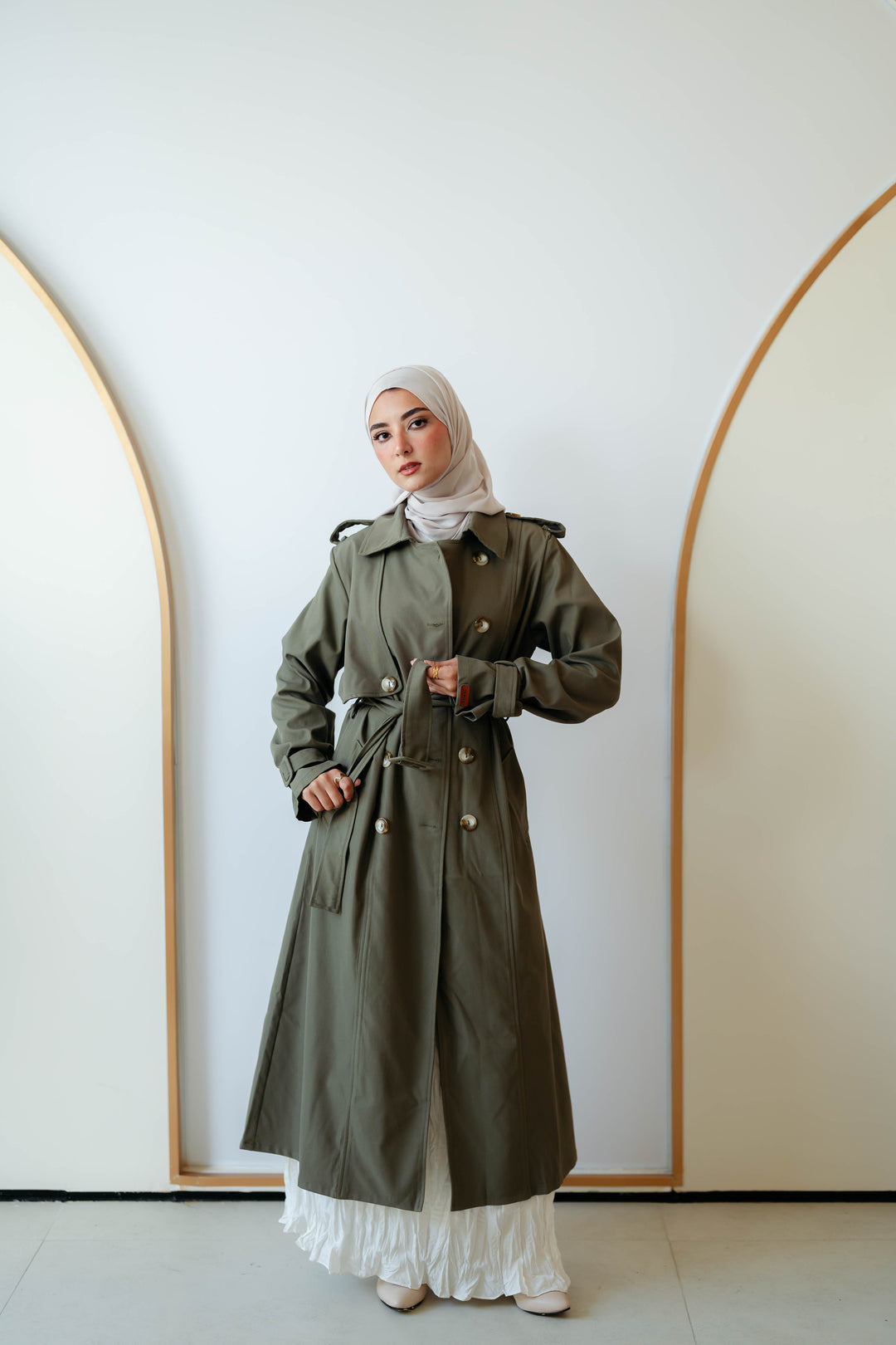 6 Buttons Trench Coat