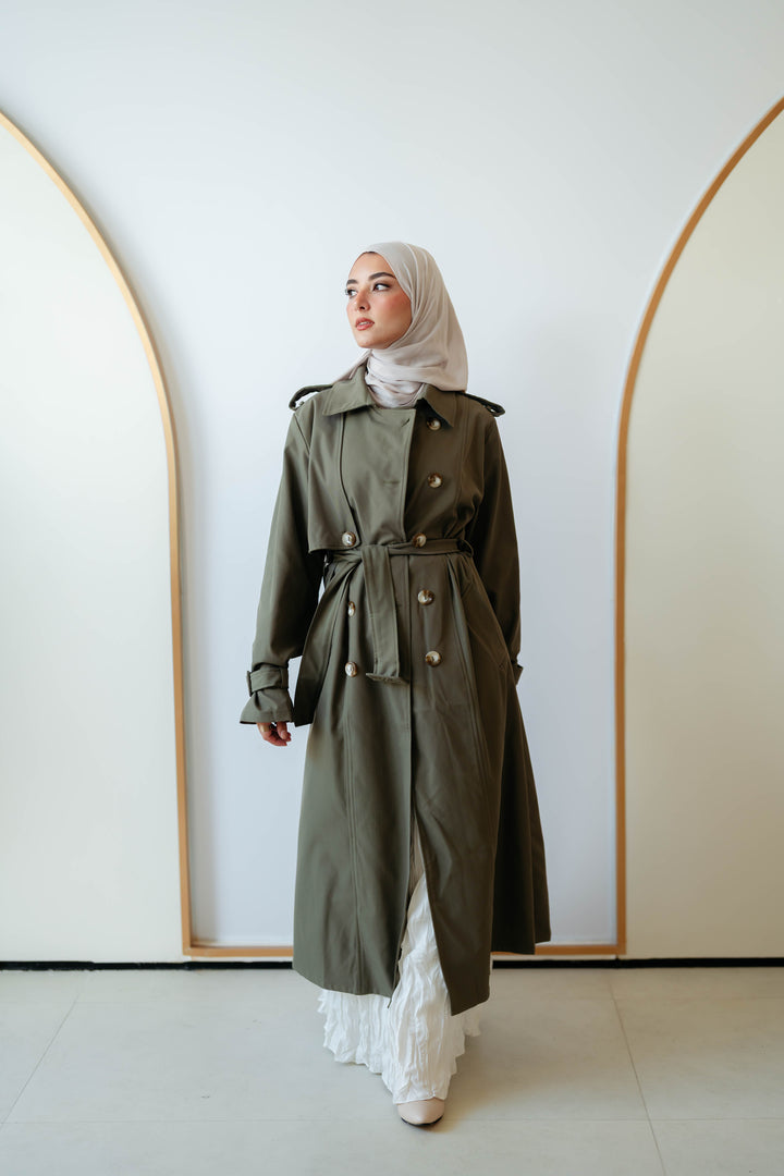 6 Buttons Trench Coat