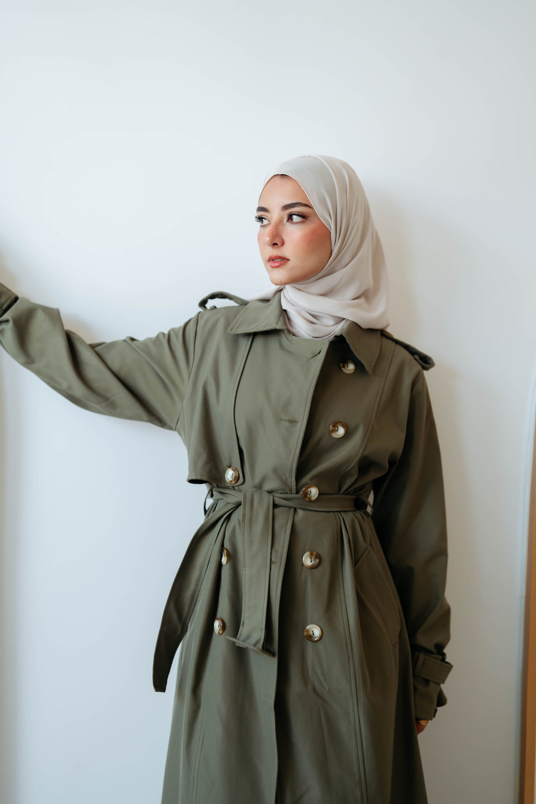 6 Buttons Trench Coat