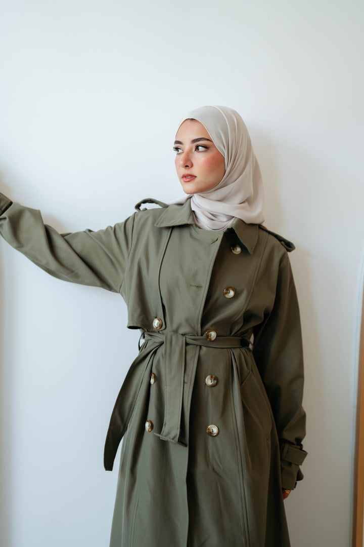 6 Buttons Trench Coat