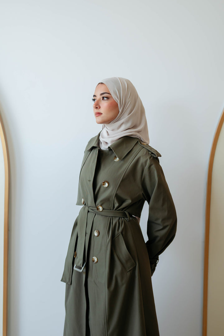 6 Buttons Trench Coat