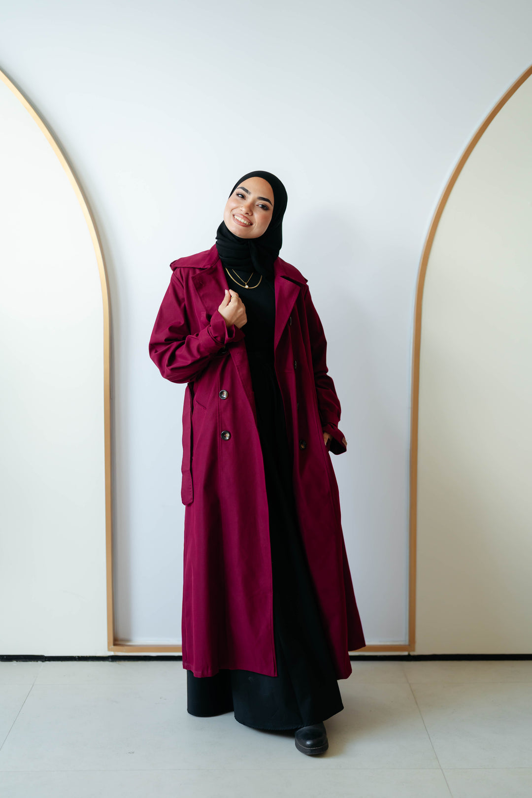 6 Buttons Trench Coat