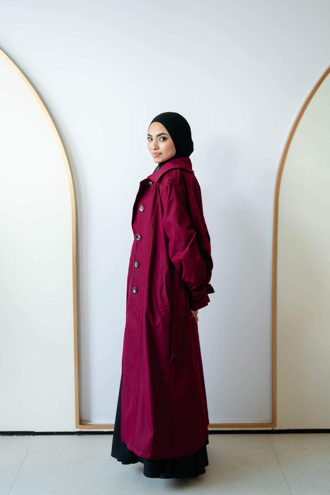 6 Buttons Trench Coat