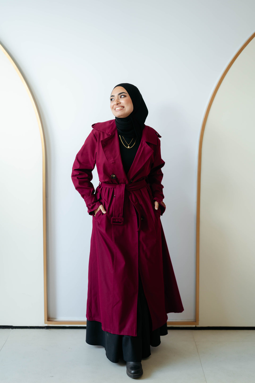 6 Buttons Trench Coat