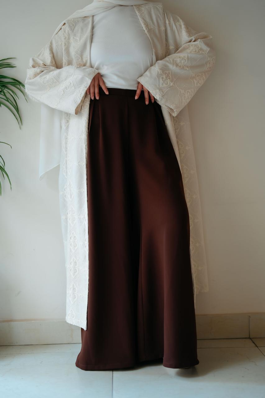 Crepe Wide Leg Pants