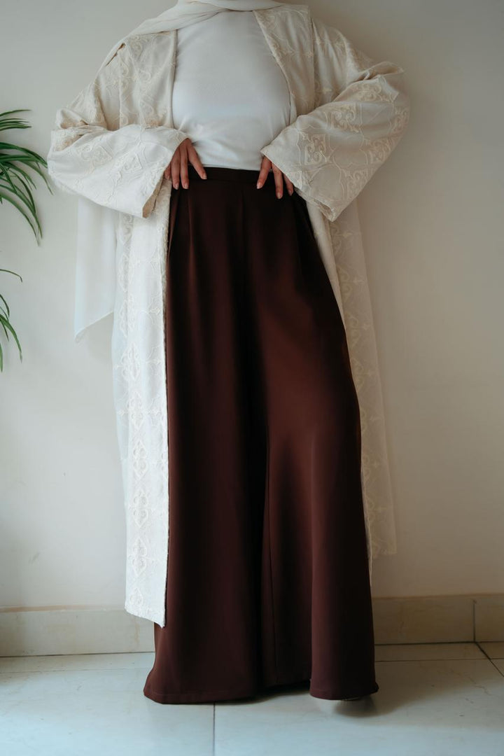 Crepe Wide Leg Pants