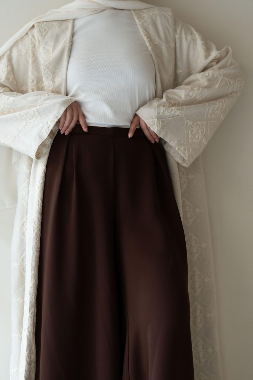 Crepe Wide Leg Pants