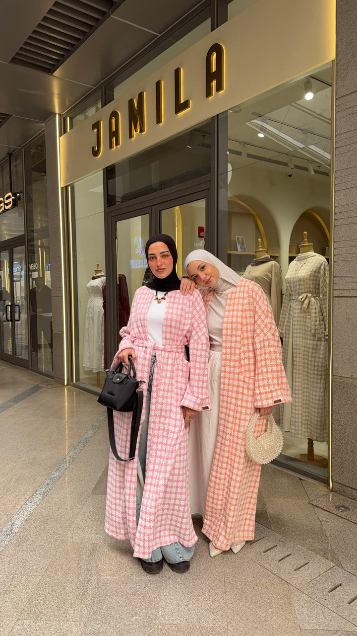 Soft Check Kimono