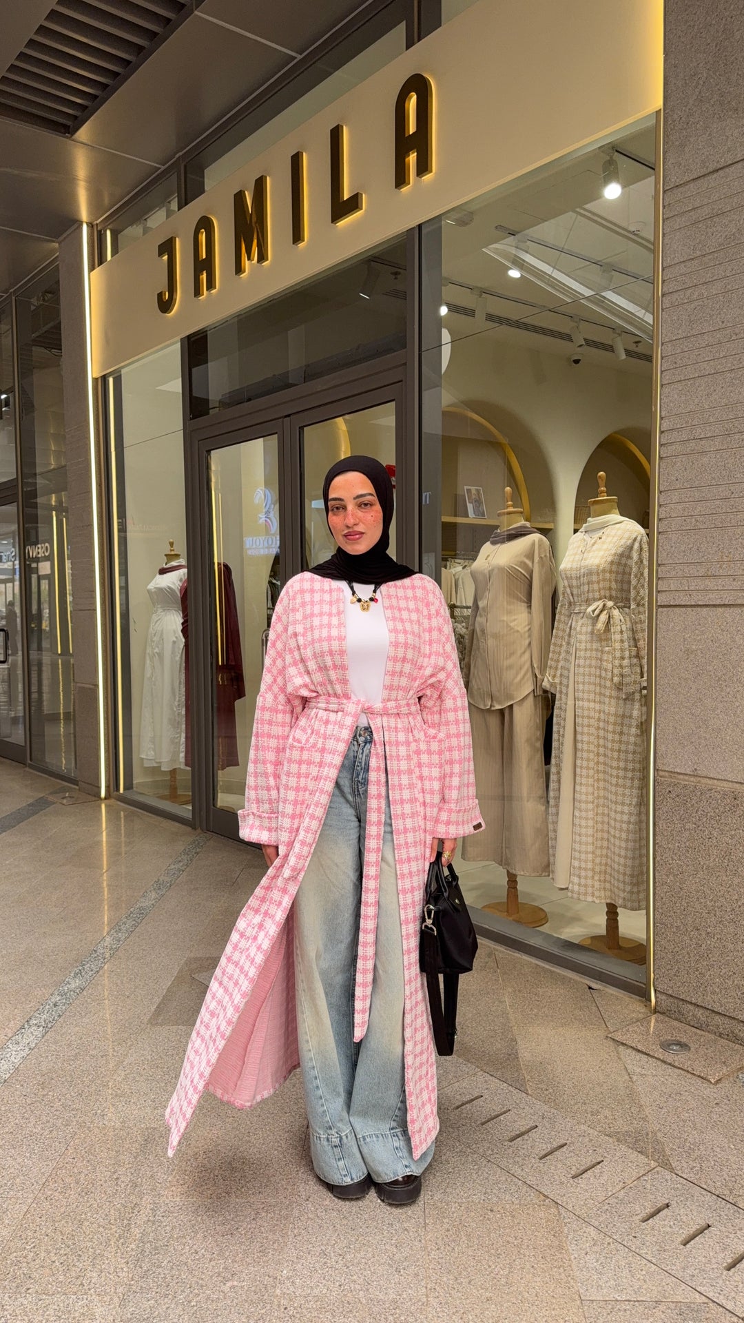 Soft Check Kimono