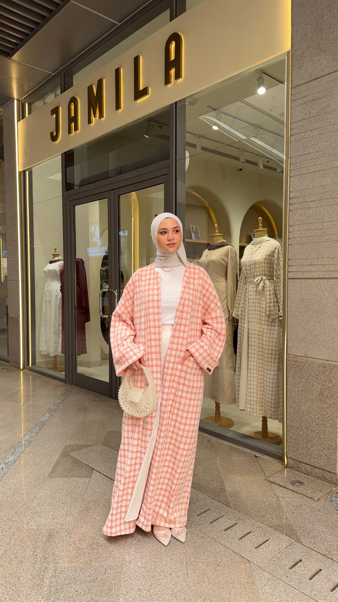Soft Check Kimono