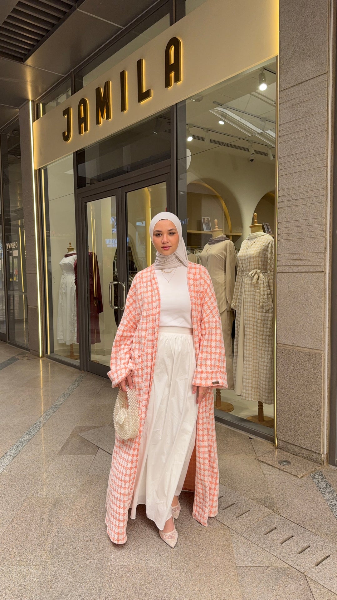 Soft Check Kimono