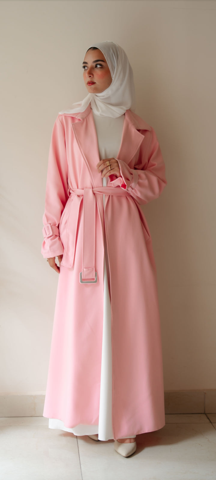 Pleated Trench Coat