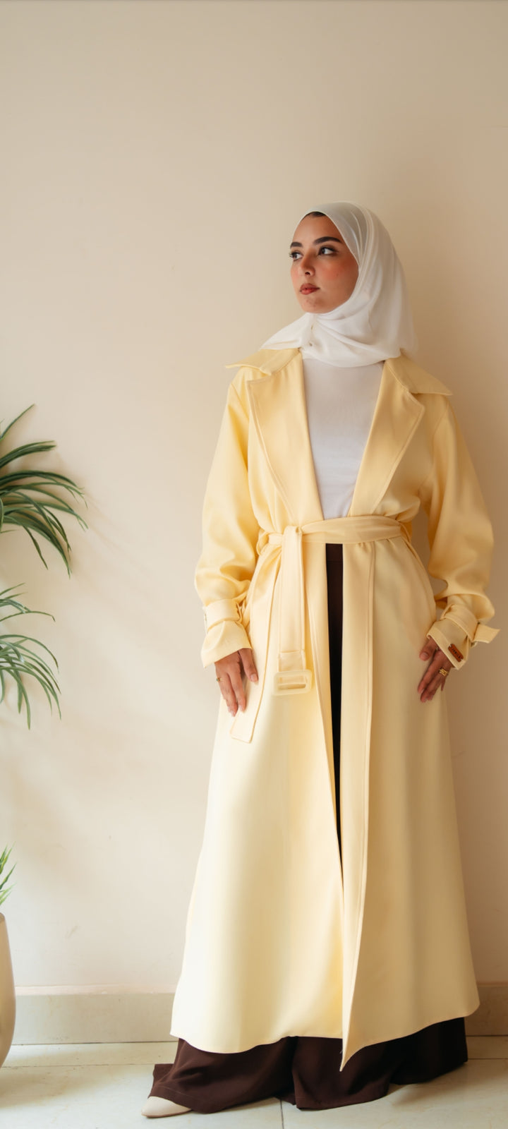Pleated Trench Coat