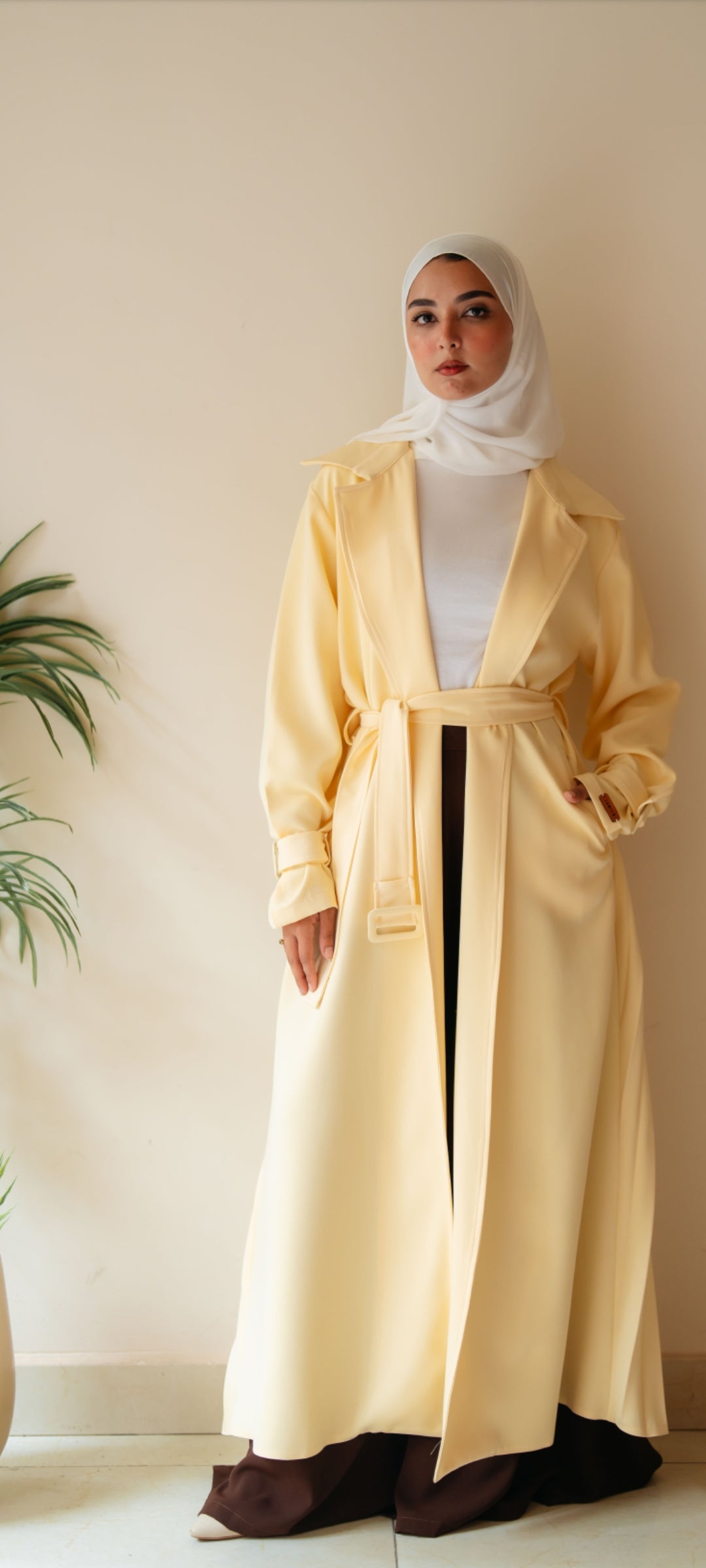 Pleated Trench Coat