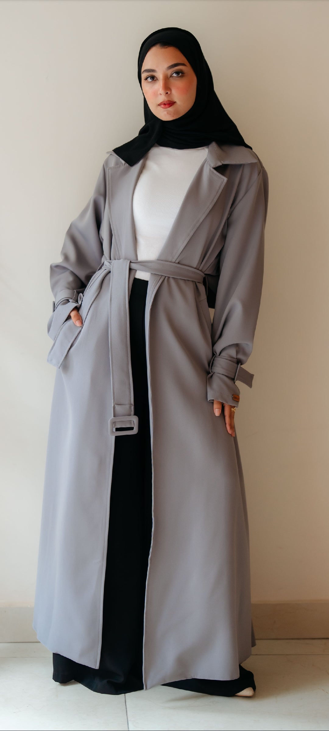 Pleated Trench Coat