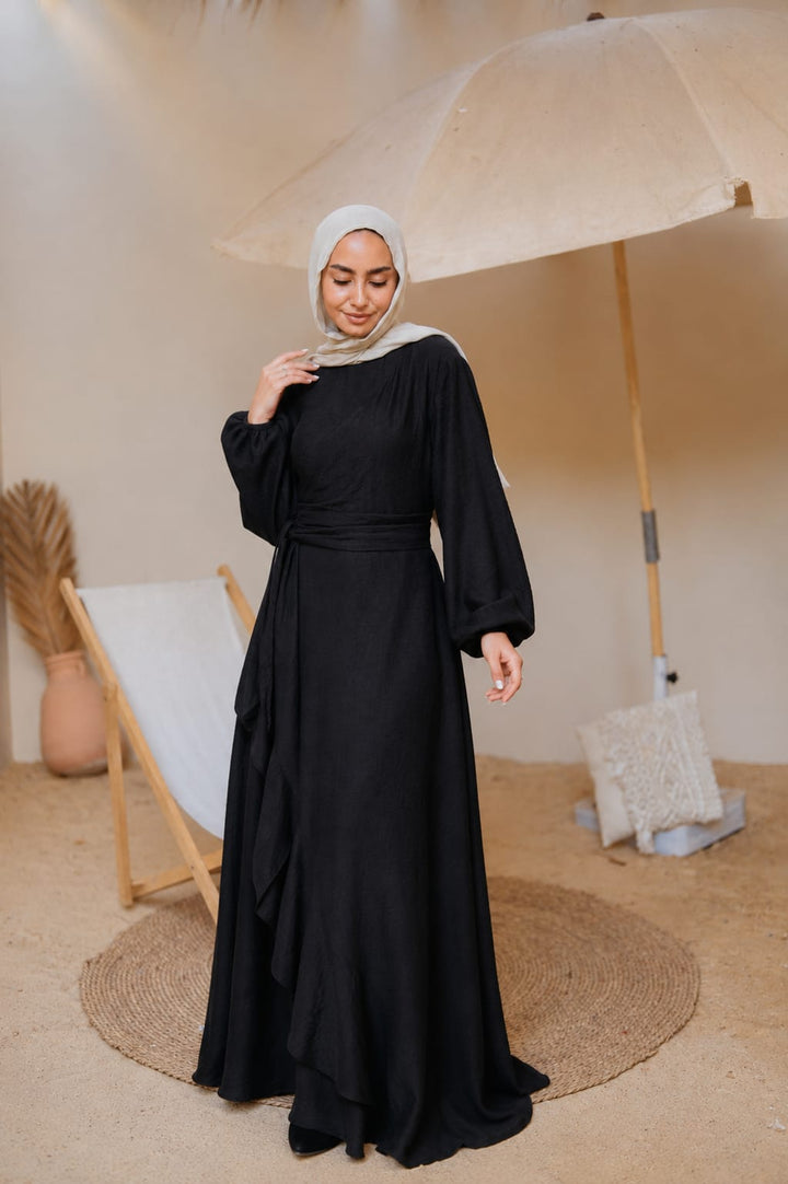Side Ruffles Dress