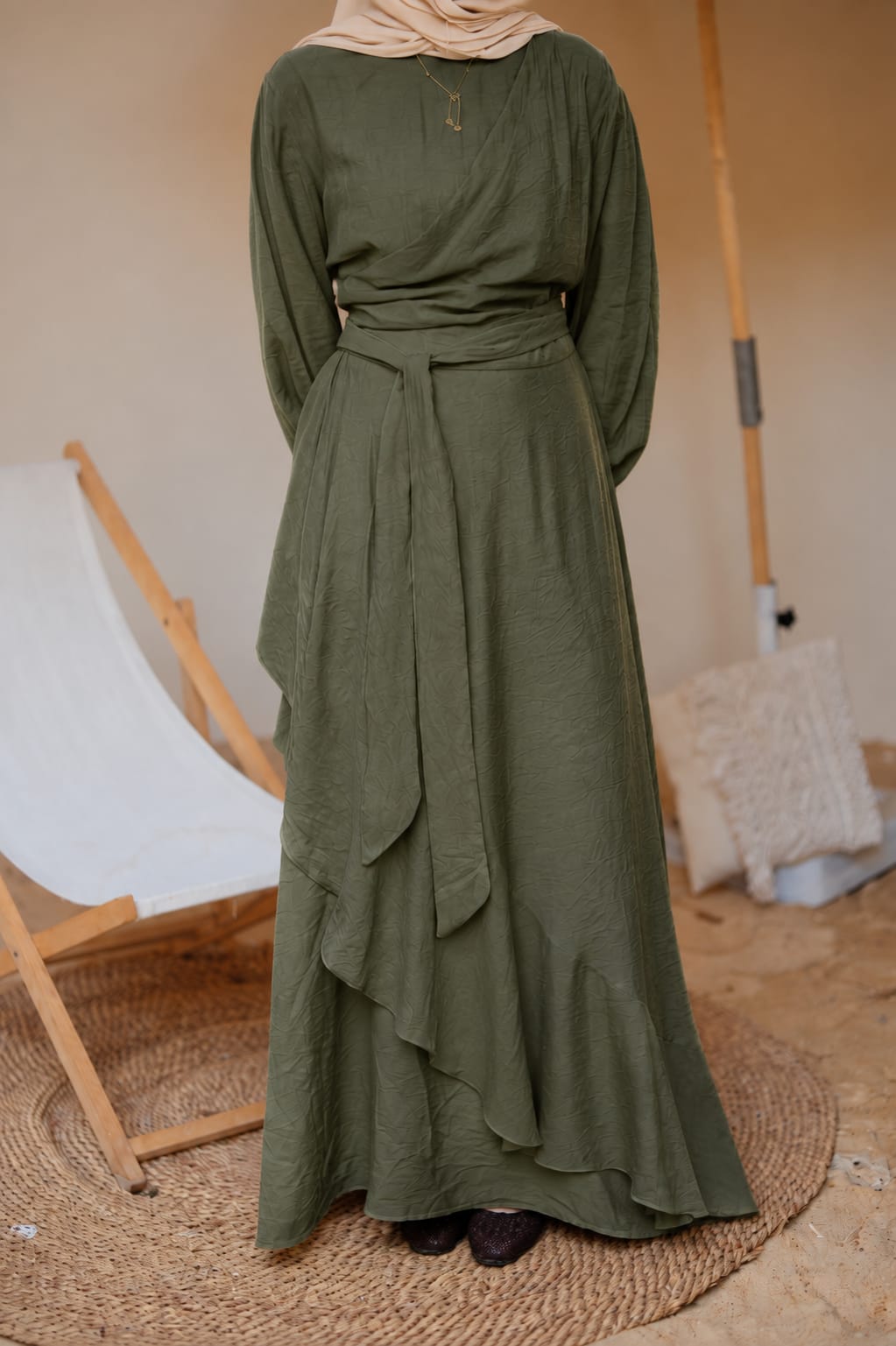 Side Ruffles Dress