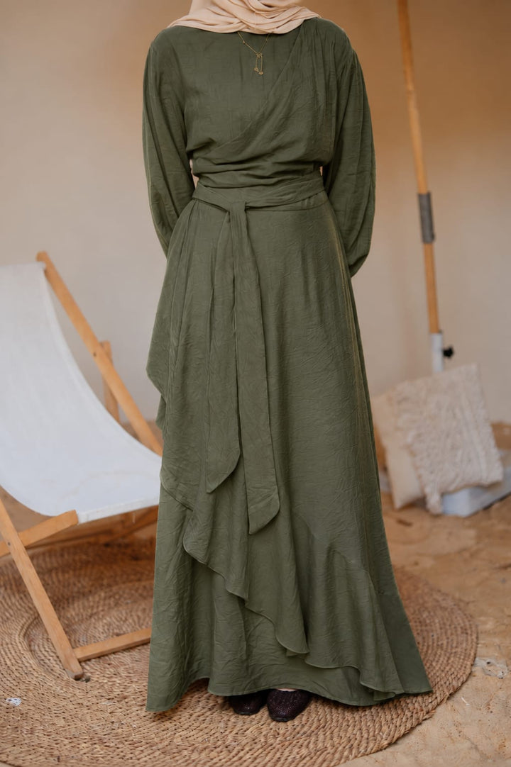 Side Ruffles Dress