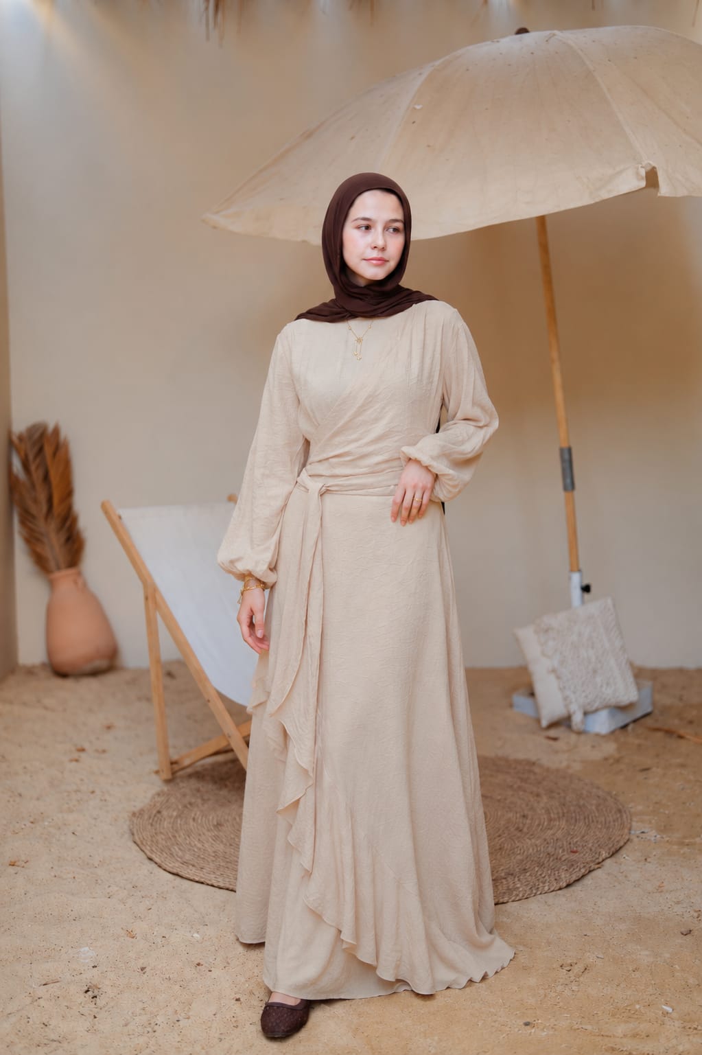 Side Ruffles Dress