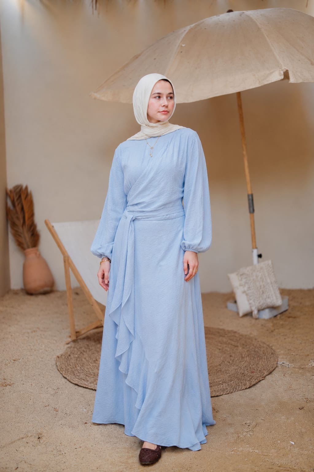 Side Ruffles Dress